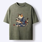 Japanese Cat Lover T-Shirt for Daily Wear