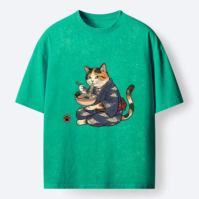 Best Seller Japanese Cat T-Shirt for Summer