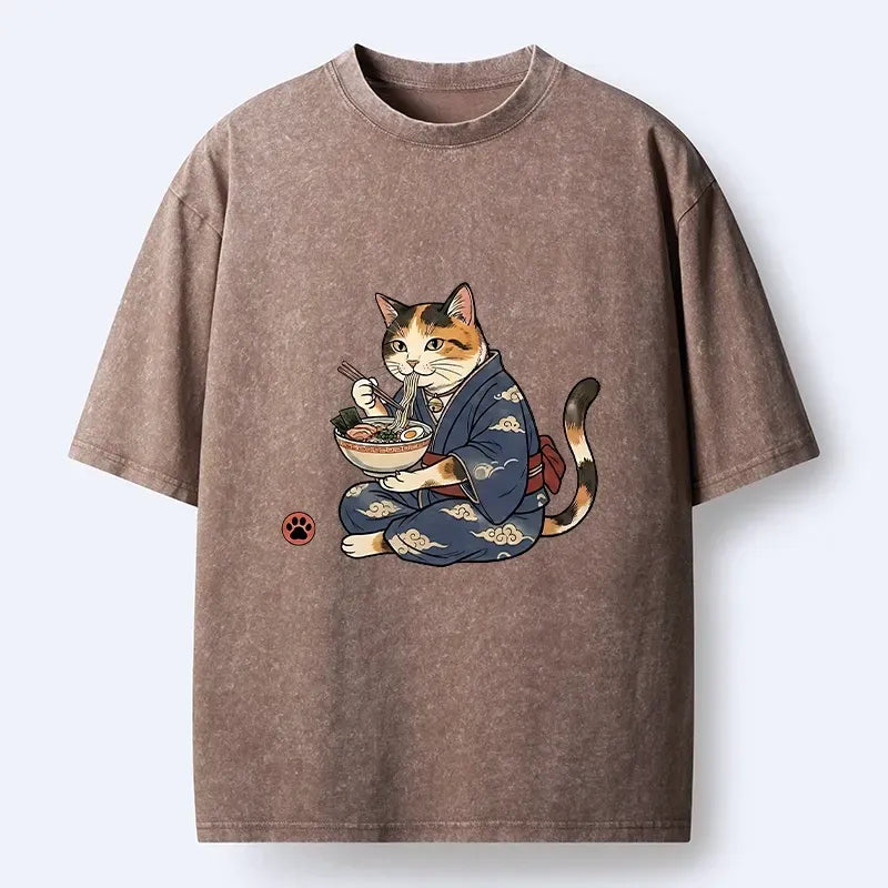 Japanese Cat Lover T-Shirt for Daily Wear
