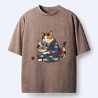 Japanese Cat Lover T-Shirt for Daily Wear