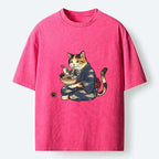 Japanese Cat Lover T-Shirt for Daily Wear