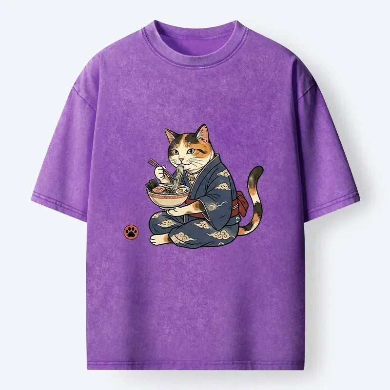 Japanese Cat Lover T-Shirt for Daily Wear