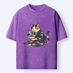 Japanese Cat Lover T-Shirt for Daily Wear