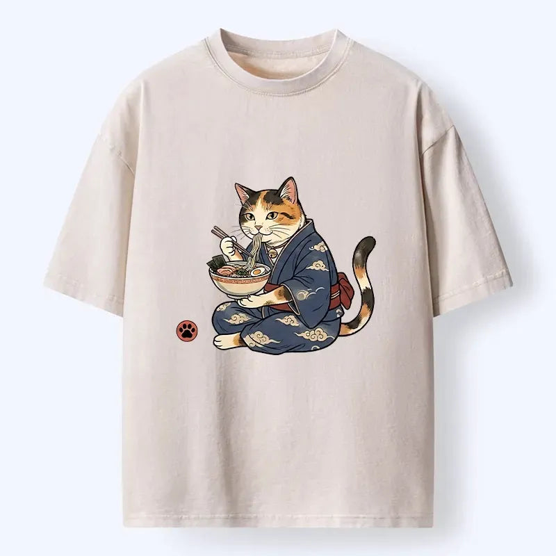 Best Seller Japanese Cat T-Shirt for Summer