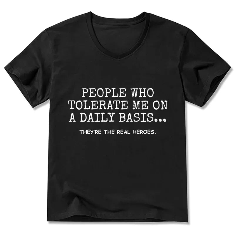 humorous hero quote casual tee