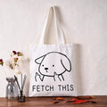 Kyoto-Lion Fetch This Dog Tote Bag