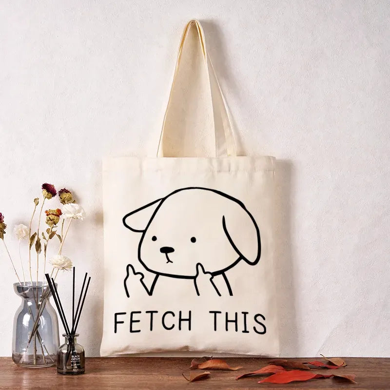 kyoto lion dog tote bag gift idea