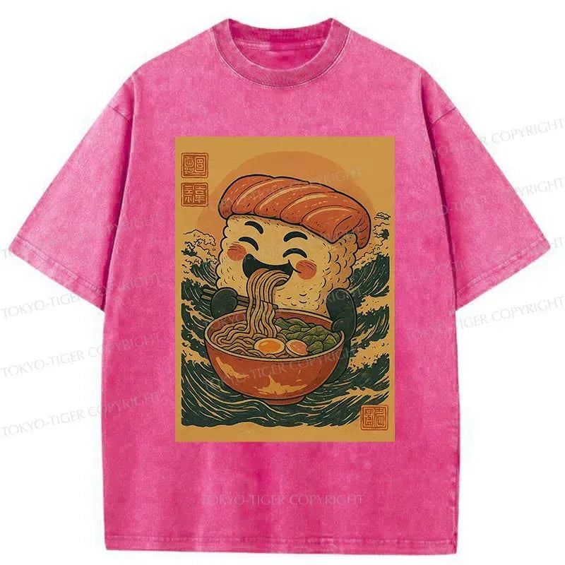 Vintage Japanese food tee for gift for him