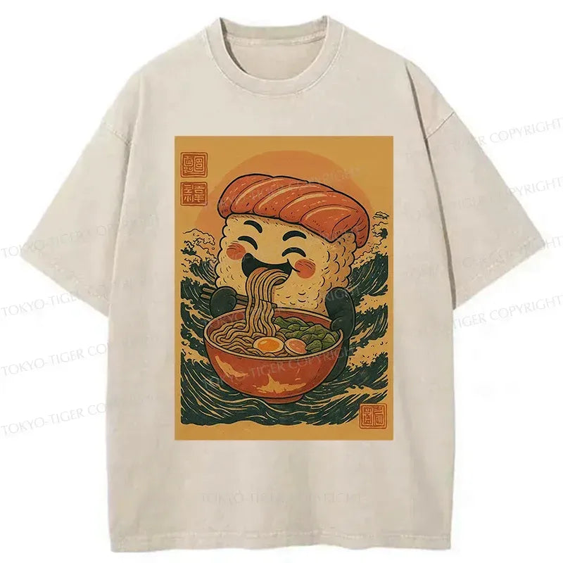 Kyoto-Lion Sushi And Ramen Washed T-Shirt