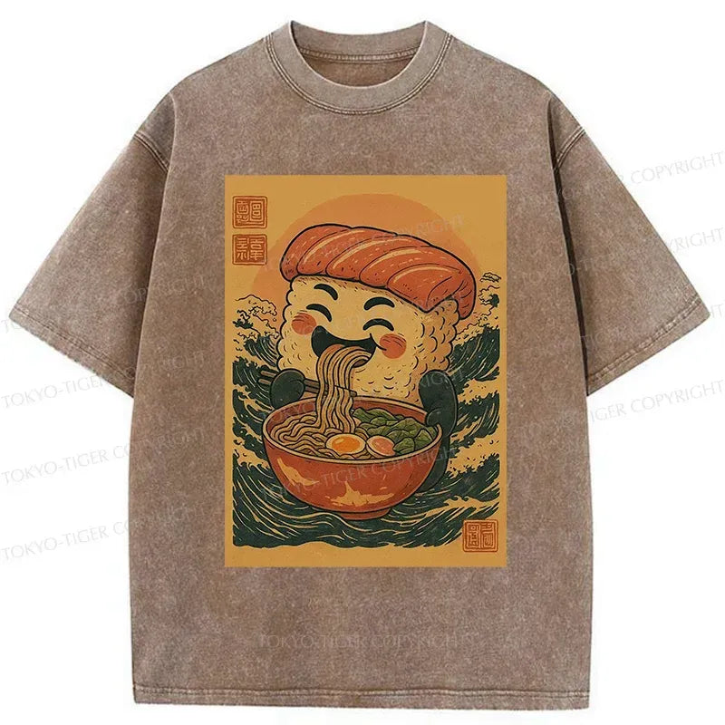 Vintage Japanese food tee for gift for him