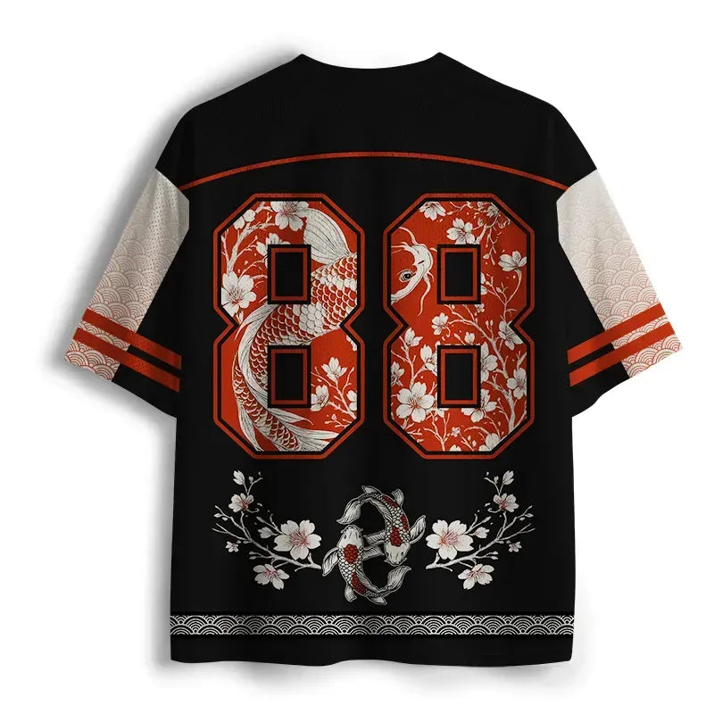 Breathable Koi Mesh Jersey for Fitness