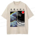 Japanese Ukiyo-e Wave T-Shirt for Streetwear