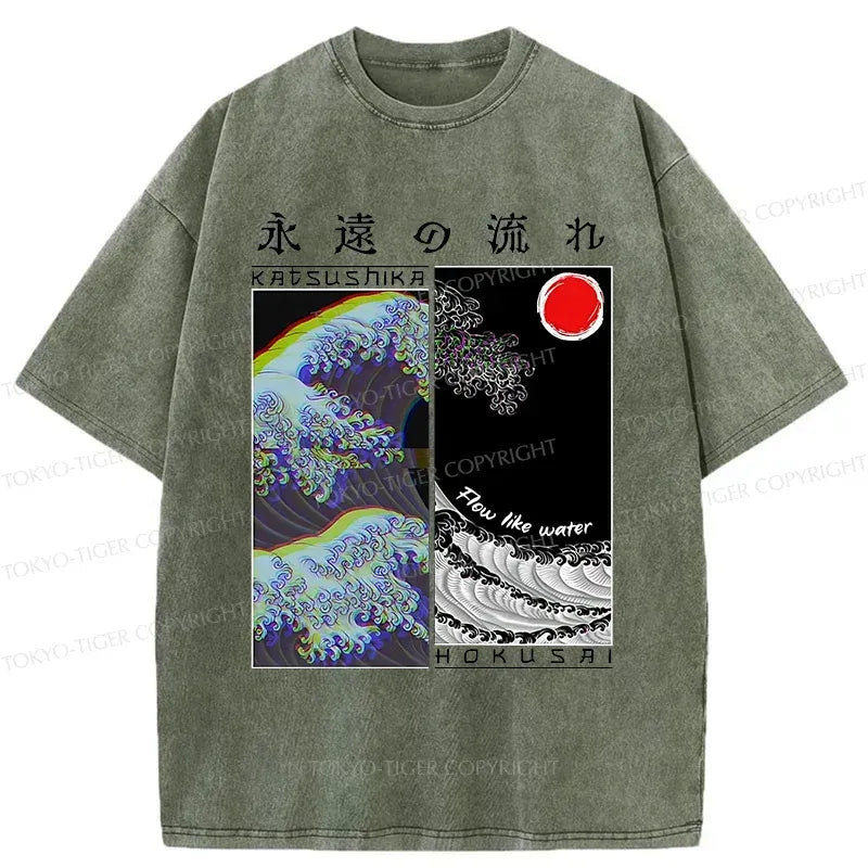 Unisex Ukiyo-e T-Shirt for Summer Vacation