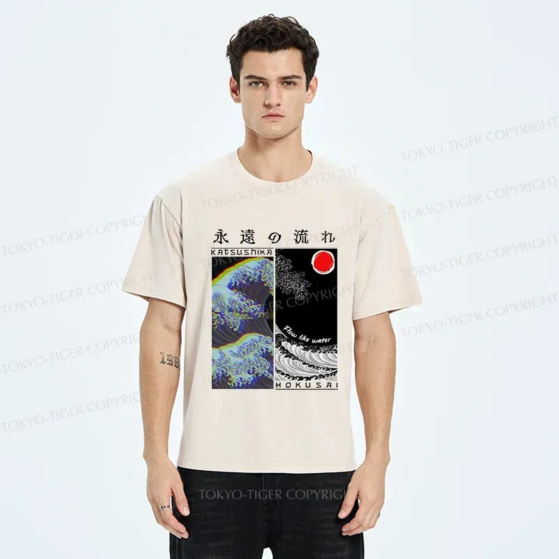 Vintage Kyoto-Lion Washed T-Shirt Free Shipping