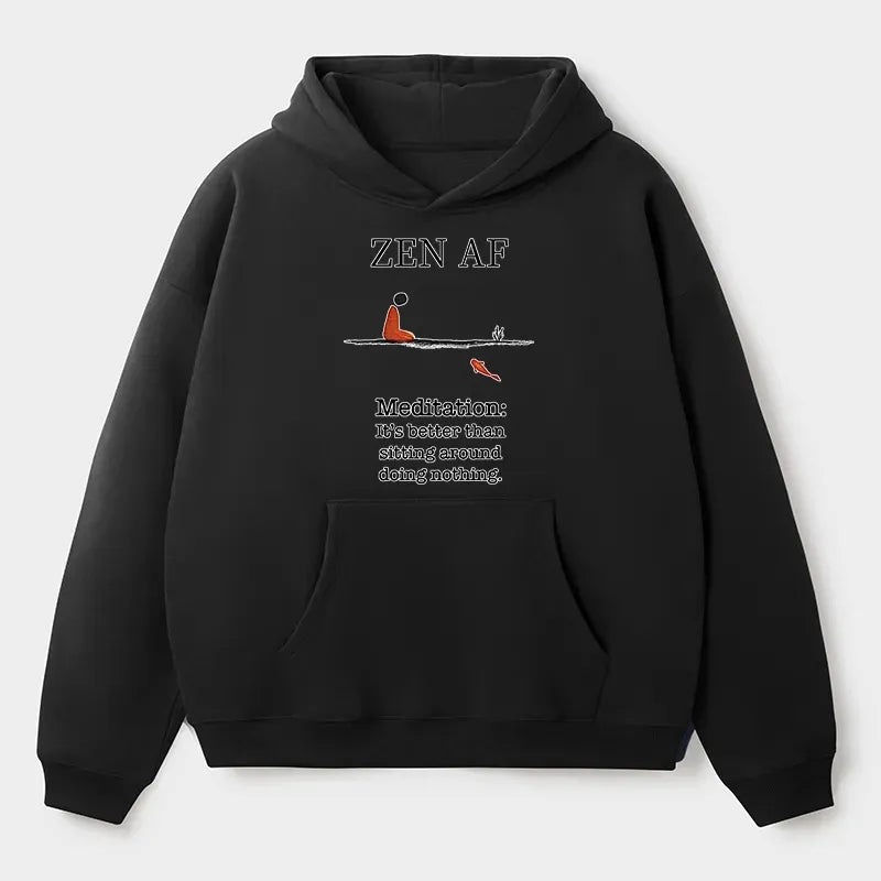 Japanese Zen Meditation Hoodie for Men