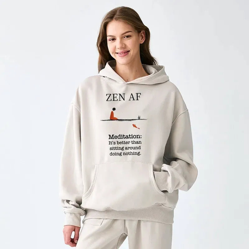 Japanese Zen Meditation Hoodie for Men
