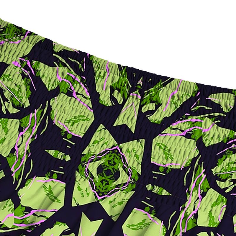 Kyoto Geometric Art Maxi Skirt for Daily Wear