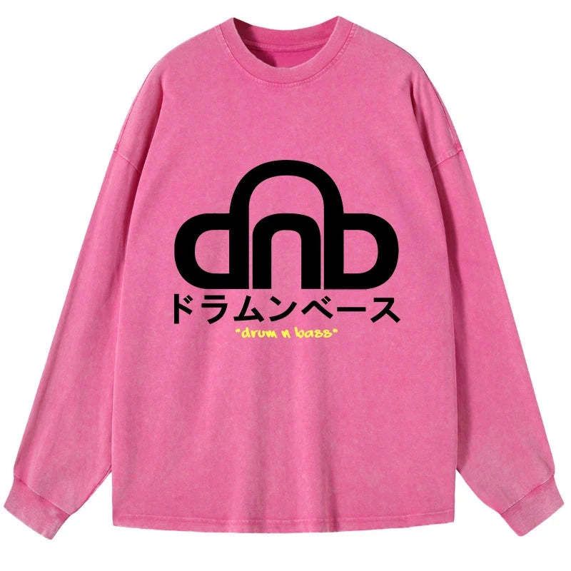 Kyoto-Lion DNB Japan Washed Long Sleeve T-Shirt