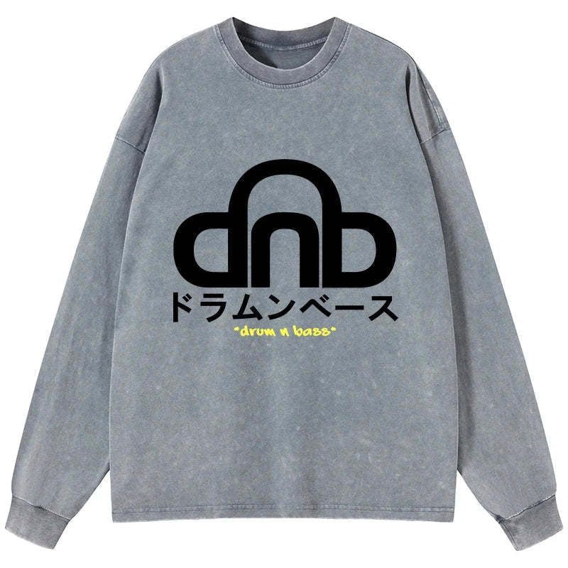 japanese washed long sleeve t-shirt