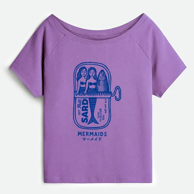 Vintage Mermaid Can T-Shirt Gift for Her