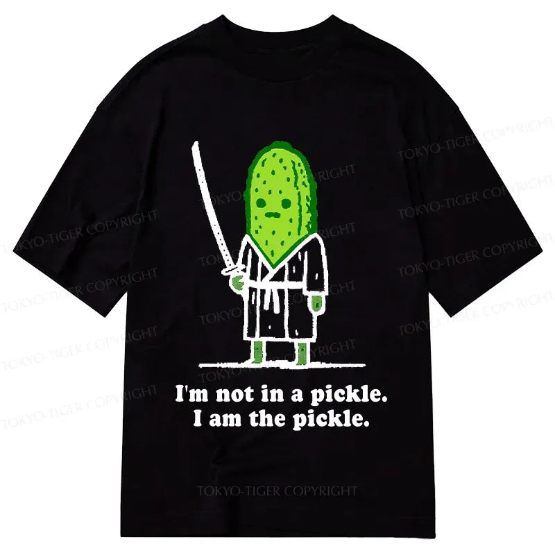 Funny Samurai Cucumber T-Shirt for Daily Wear