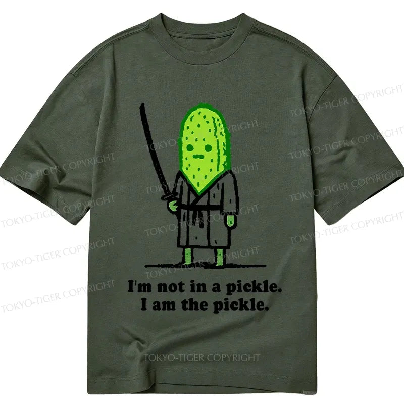 Funny Samurai Cucumber T-Shirt for Daily Wear
