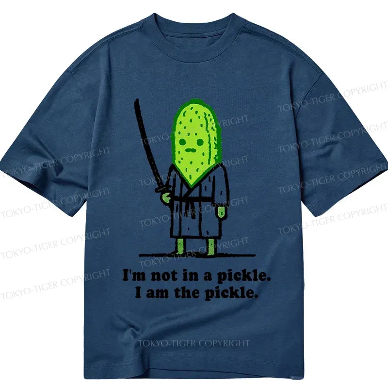 Funny Samurai Cucumber T-Shirt for Daily Wear