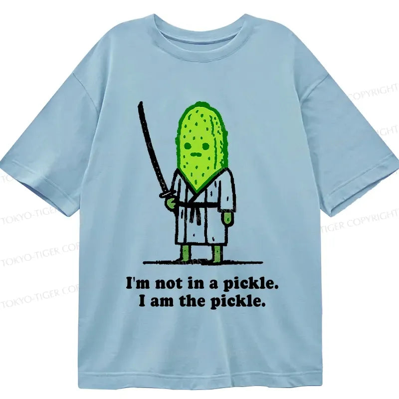 Funny Samurai Cucumber T-Shirt for Daily Wear