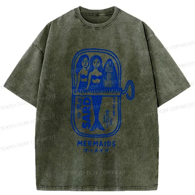 Kyoto-Lion Mermaid T-Shirt for Casual