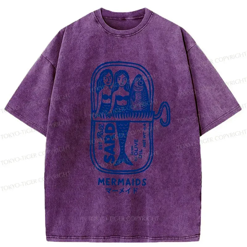 Kyoto-Lion Mermaid T-Shirt for Casual