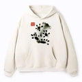 japanese ink painting frog adult fleece hoodie