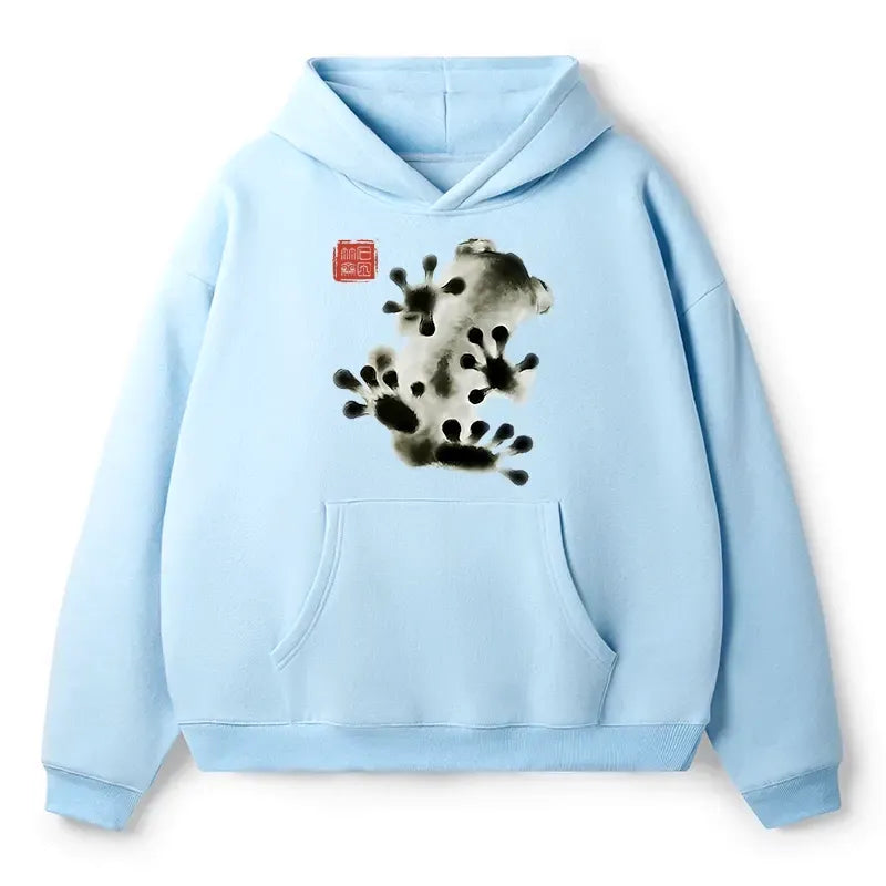 kyoto lion frog hoodie for street style
