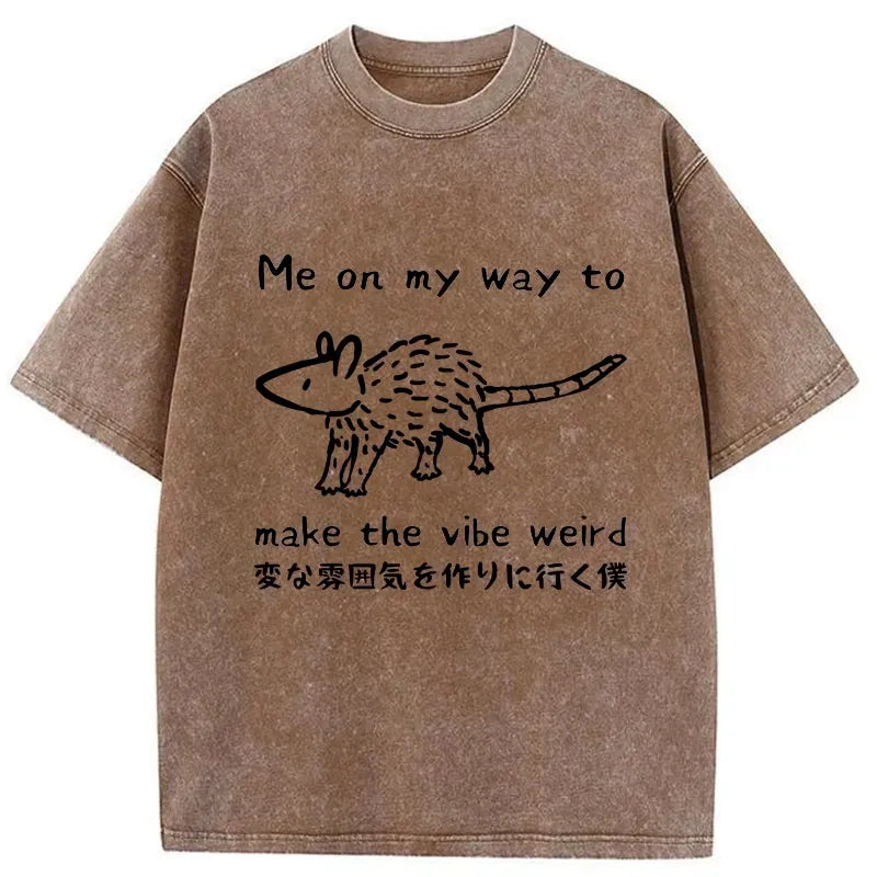 japanese vintage washed t-shirt for streetwear