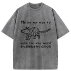 Kyoto-Lion Making The Vibe Weird Washed T-Shirt