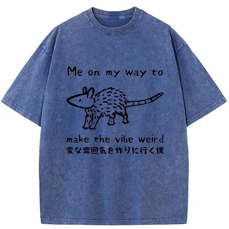 japanese vintage washed t-shirt for streetwear