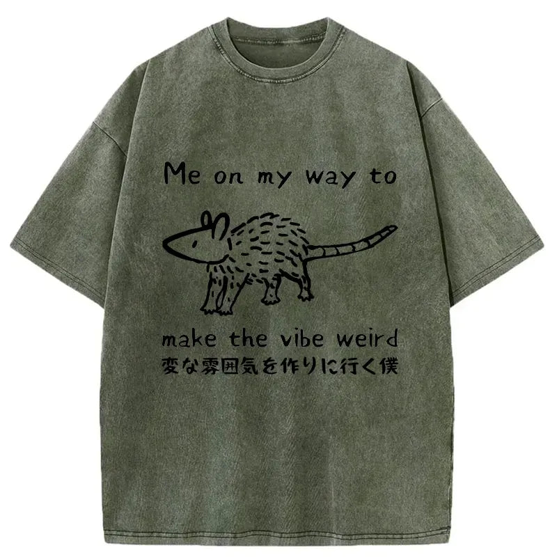 japanese vintage washed t-shirt for streetwear