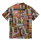 Kyoto-Lion Tokyo Street Signs Orange Aloha Hawaiian Shirt
