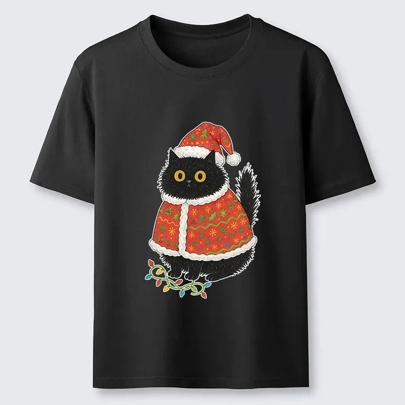 Vintage Kyoto Cat Christmas Tee