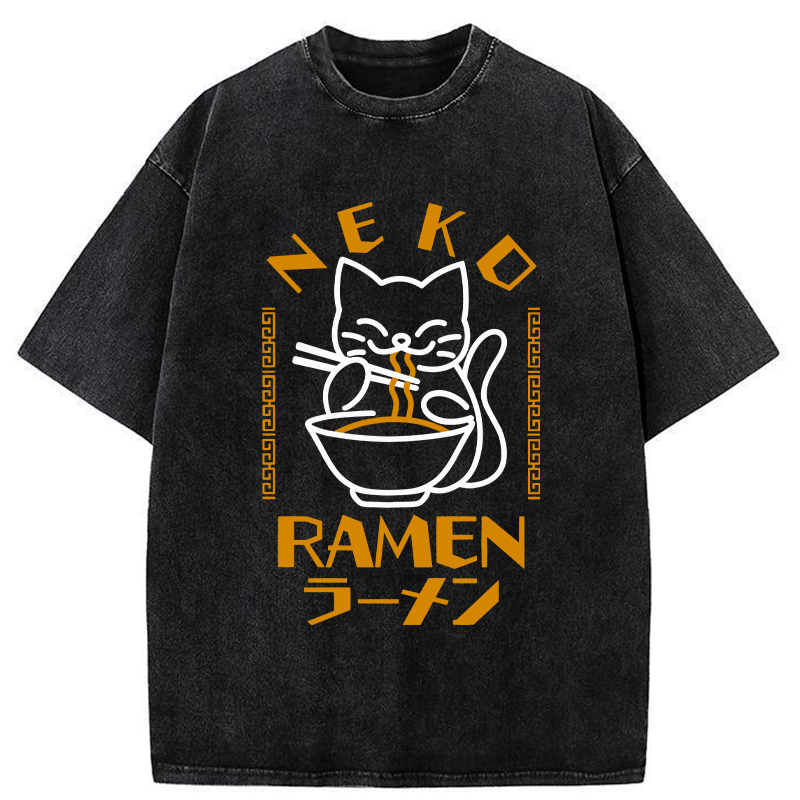 cat obsessed with ramen tee