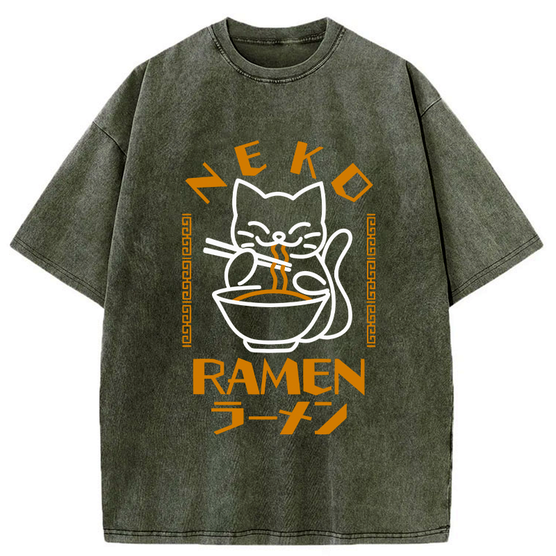 kyoto lion washed t-shirt streetwear
