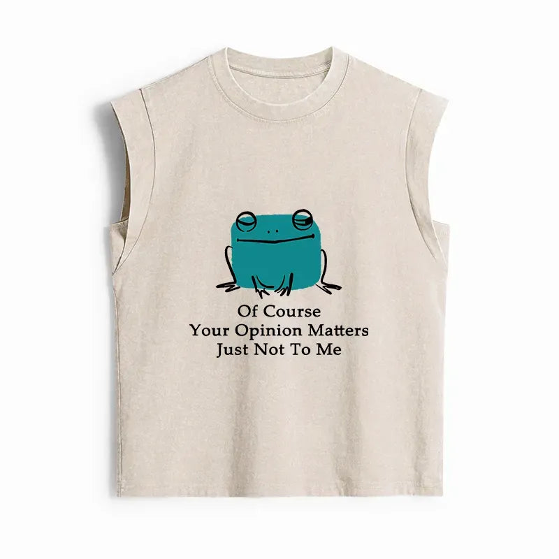 Japanese Frog Unbothered Tank Top
