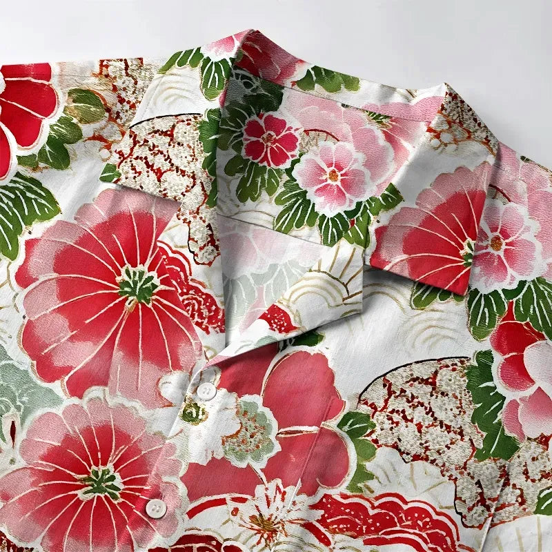 Japanese Aloha Shirt for Summer Vacation