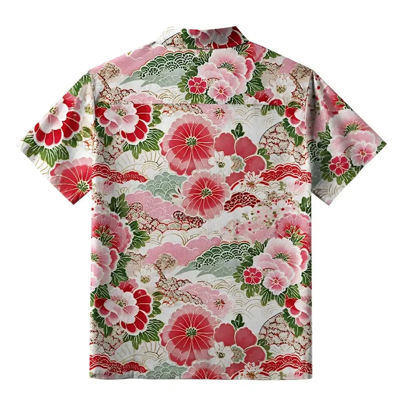 Japanese Aloha Shirt for Summer Vacation