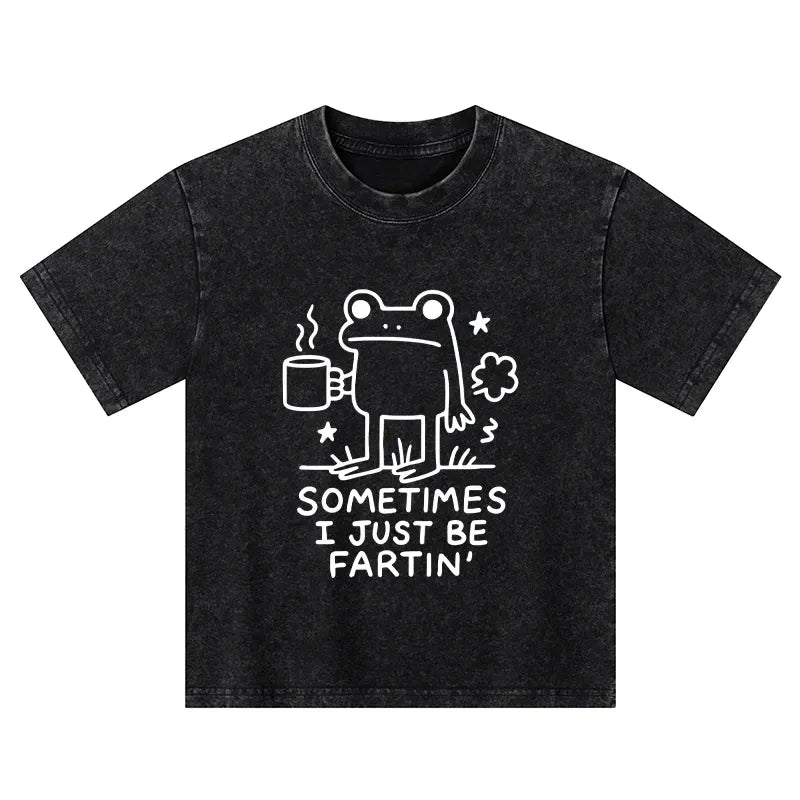 Japanese Vintage Kids Tee for Summer