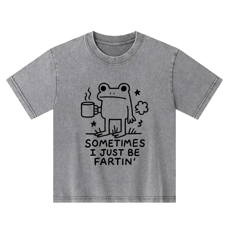 Japanese Vintage Kids Tee for Summer