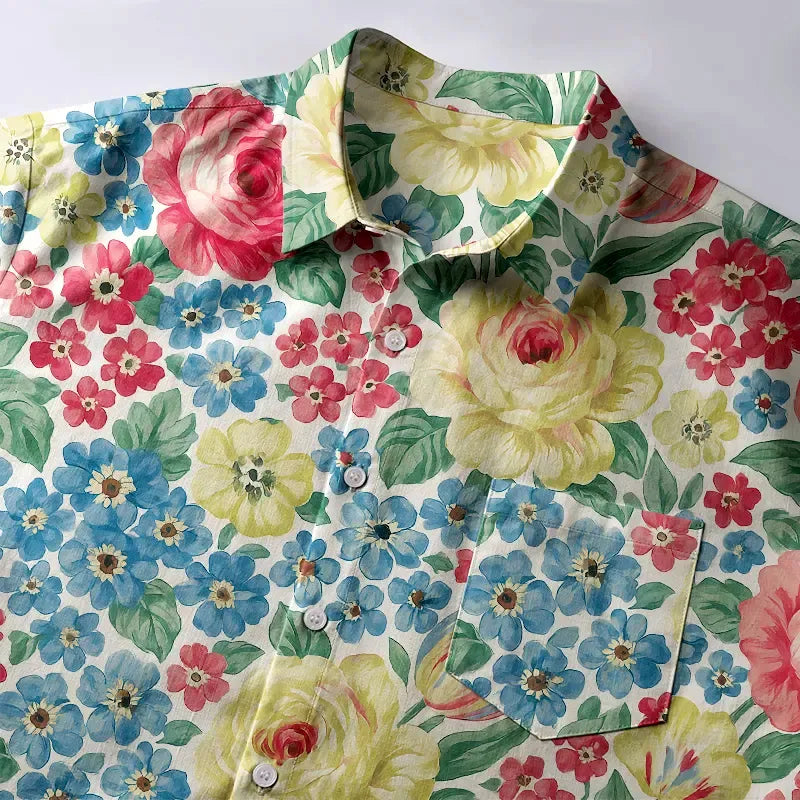 Unisex Cotton Button-up with Free Shipping