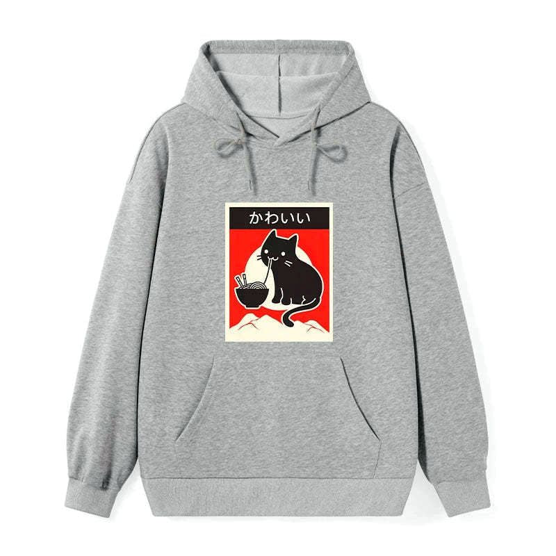 kawaii cat ramen hoodie free shipping