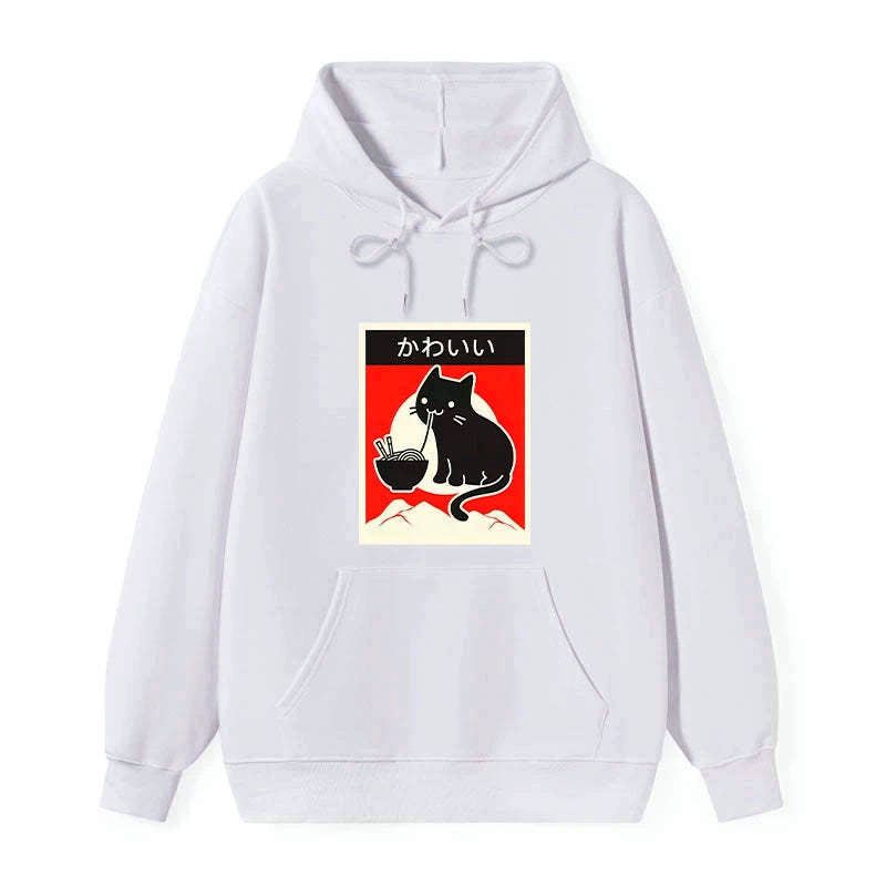 kawaii cat ramen hoodie free shipping