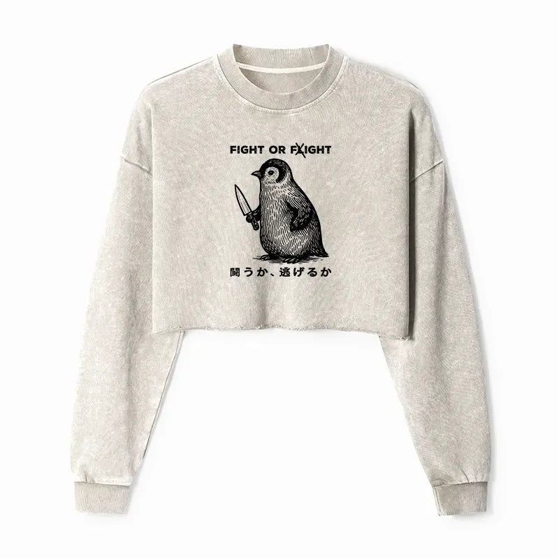 Japanese Lion Crop Top for Summer