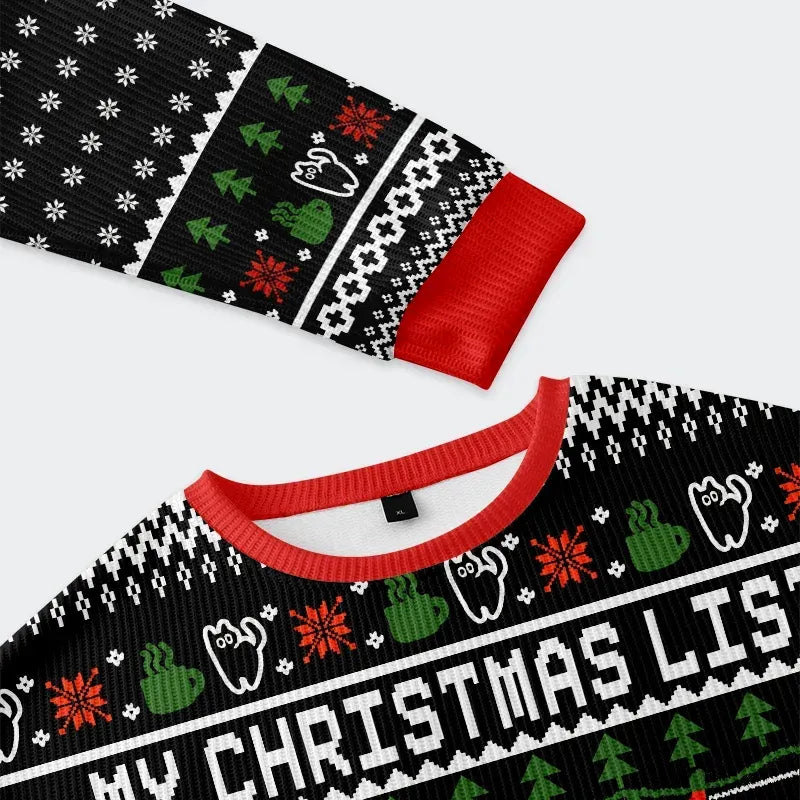Kyoto-Lion Elements Table Christmas Ugly Sweatshirt